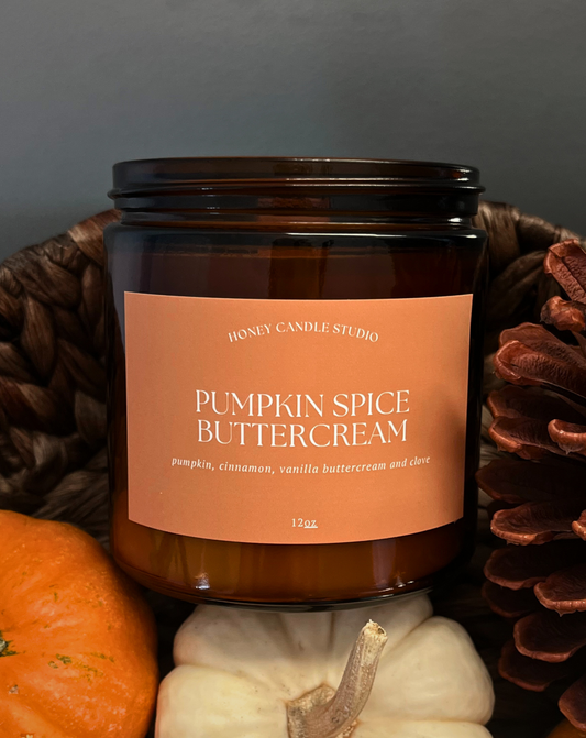 12oz Pumpkin Spice Buttercream | Pumpkin + Cinnamon + Clove + Vanilla Buttercream