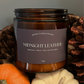12oz Midnight Leather | Labdanum + Tobacco Leaf + Rose + Amber