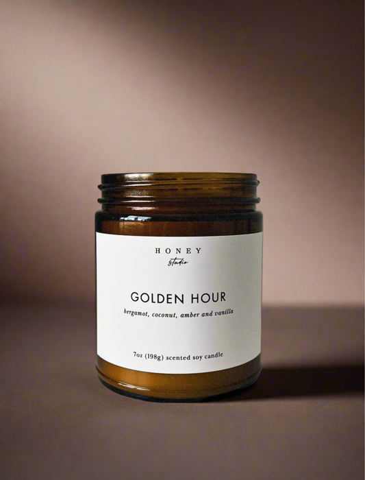 Golden Hour- 7oz Glass Candle