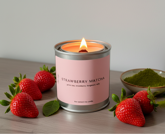 Strawberry Matcha | Green Tea + Strawberry + Bergamot + Vanilla Milk