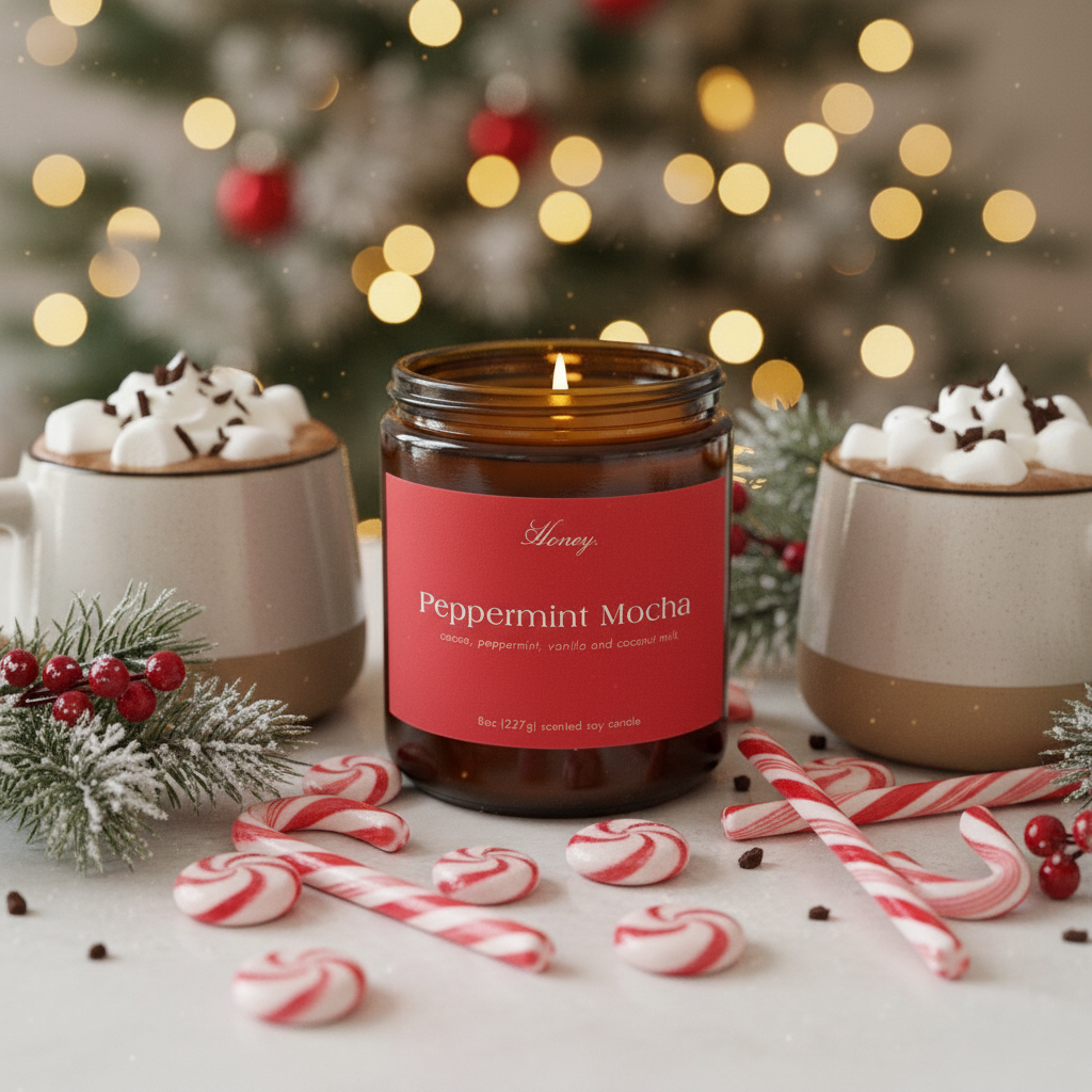 Peppermint Mocha | Peppermint + Cocoa + Vanilla + Coconut Milk