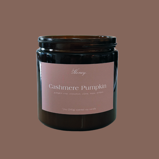 12oz Cashmere Pumpkin | Pumpkin Vine + Cinnamon + Moss + Embers